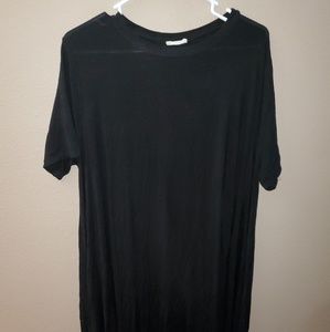Women's Plus 3X  Black Swing Trapeze Dress